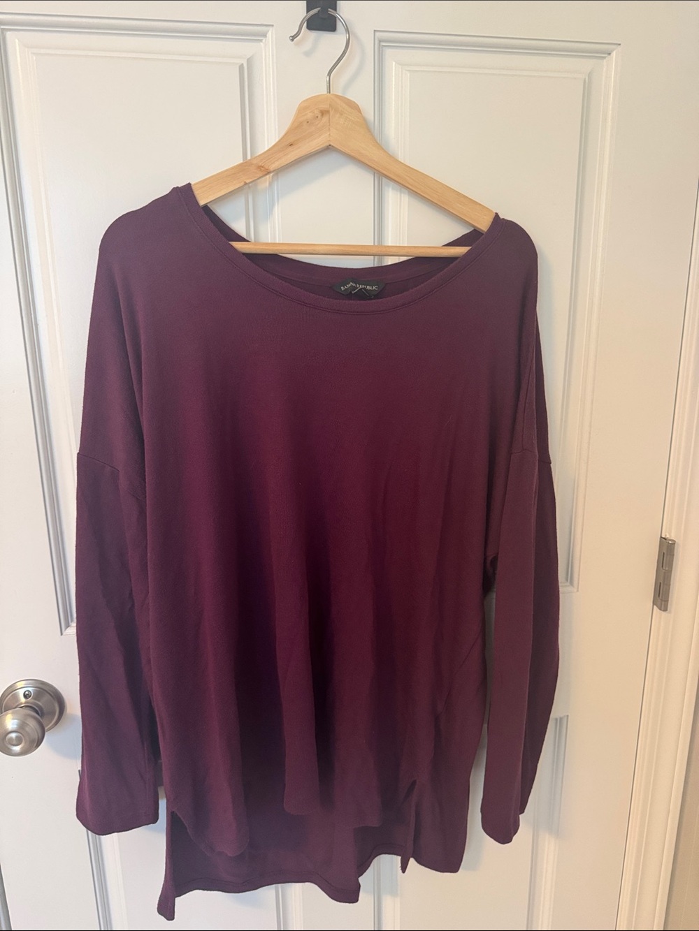 Banana Republic Scoop Neck Pullover - Plum